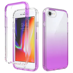 Shockproof  High Transparency Two-color Gradual Change PC+TPU Candy Colors Protective Case, For iPhone 11, For iPhone 11 Pro, For iPhone 11 Pro Max, For iPhone SE 2022 / SE 2020 / 8 / 7, For iPhone 6 Plus / 6s Plus, For iPhone 6 / 6s