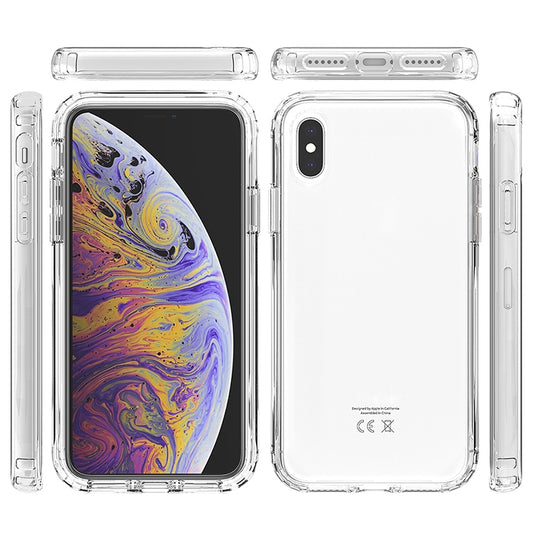 Funda protectora de PC+TPU de dos colores con cambio gradual y alta transparencia a prueba de golpes, para iPhone X/XS, para iPhone XR, para iPhone XS Max, para iPhone 8 Plus/7 Plus