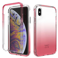 Shockproof  High Transparency Two-color Gradual Change PC+TPU Candy Colors Protective Case, For iPhone X / XS, For iPhone XR, For iPhone XS Max, For iPhone 8 Plus / 7 Plus