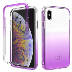 Shockproof  High Transparency Two-color Gradual Change PC+TPU Candy Colors Protective Case, For iPhone X / XS, For iPhone XR, For iPhone XS Max, For iPhone 8 Plus / 7 Plus