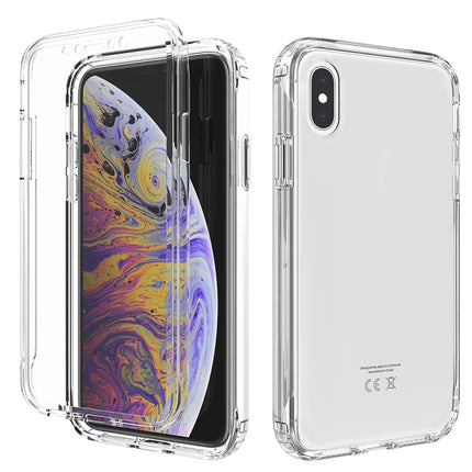 Funda protectora de PC+TPU de dos colores con cambio gradual y alta transparencia a prueba de golpes, para iPhone X/XS, para iPhone XR, para iPhone XS Max, para iPhone 8 Plus/7 Plus