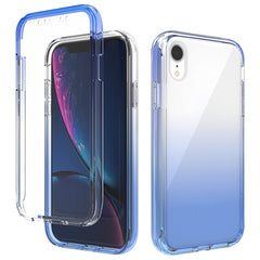 Shockproof  High Transparency Two-color Gradual Change PC+TPU Candy Colors Protective Case, For iPhone X / XS, For iPhone XR, For iPhone XS Max, For iPhone 8 Plus / 7 Plus