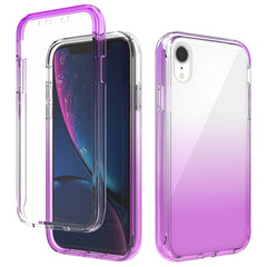 Shockproof  High Transparency Two-color Gradual Change PC+TPU Candy Colors Protective Case, For iPhone X / XS, For iPhone XR, For iPhone XS Max, For iPhone 8 Plus / 7 Plus