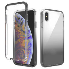 Shockproof  High Transparency Two-color Gradual Change PC+TPU Candy Colors Protective Case, For iPhone X / XS, For iPhone XR, For iPhone XS Max, For iPhone 8 Plus / 7 Plus