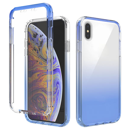Funda protectora de PC+TPU de dos colores con cambio gradual y alta transparencia a prueba de golpes, para iPhone X/XS, para iPhone XR, para iPhone XS Max, para iPhone 8 Plus/7 Plus