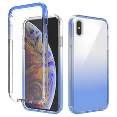 Shockproof  High Transparency Two-color Gradual Change PC+TPU Candy Colors Protective Case, For iPhone X / XS, For iPhone XR, For iPhone XS Max, For iPhone 8 Plus / 7 Plus