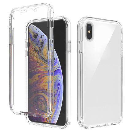 Funda protectora de PC+TPU de dos colores con cambio gradual y alta transparencia a prueba de golpes, para iPhone X/XS, para iPhone XR, para iPhone XS Max, para iPhone 8 Plus/7 Plus