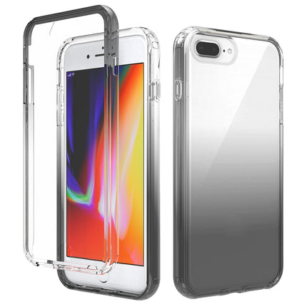 Funda protectora de PC+TPU de dos colores con cambio gradual y alta transparencia a prueba de golpes, para iPhone X/XS, para iPhone XR, para iPhone XS Max, para iPhone 8 Plus/7 Plus