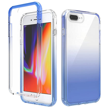 Funda protectora de PC+TPU de dos colores con cambio gradual y alta transparencia a prueba de golpes, para iPhone X/XS, para iPhone XR, para iPhone XS Max, para iPhone 8 Plus/7 Plus