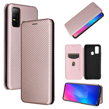 Carbon Fiber Texture Magnetic Horizontal Flip TPU + PC + PU Leather Case with Card Slot, For DOOGEE N30, For Fujitsu Arrows NX9 F-52A, For Motorola Moto G9 Power, For Oukitel WP5 / WP5 Pro, For LG K92 5G