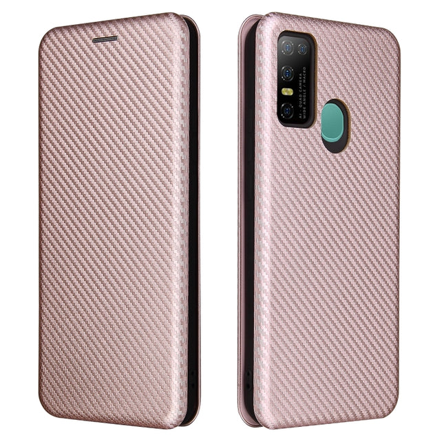 Carbon Fiber Texture Magnetic Horizontal Flip TPU + PC + PU Leather Case with Card Slot, For DOOGEE N30, For Fujitsu Arrows NX9 F-52A, For Motorola Moto G9 Power, For Oukitel WP5 / WP5 Pro, For LG K92 5G
