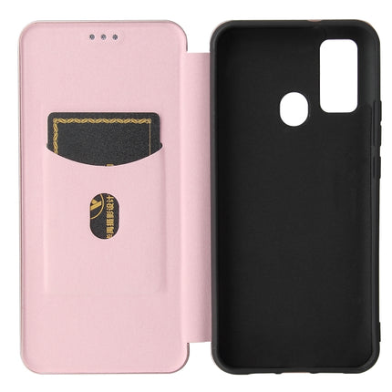 Carbon Fiber Texture Magnetic Horizontal Flip TPU + PC + PU Leather Case with Card Slot, For DOOGEE N30, For Fujitsu Arrows NX9 F-52A, For Motorola Moto G9 Power, For Oukitel WP5 / WP5 Pro, For LG K92 5G