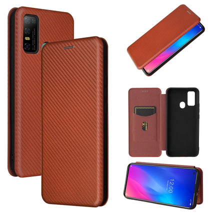 Carbon Fiber Texture Magnetic Horizontal Flip TPU + PC + PU Leather Case with Card Slot, For DOOGEE N30, For Fujitsu Arrows NX9 F-52A, For Motorola Moto G9 Power, For Oukitel WP5 / WP5 Pro, For LG K92 5G