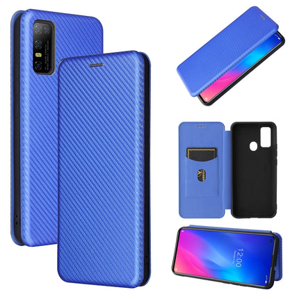 Carbon Fiber Texture Magnetic Horizontal Flip TPU + PC + PU Leather Case with Card Slot, For DOOGEE N30, For Fujitsu Arrows NX9 F-52A, For Motorola Moto G9 Power, For Oukitel WP5 / WP5 Pro, For LG K92 5G