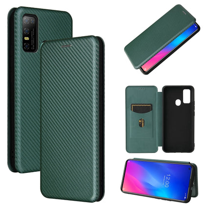 Carbon Fiber Texture Magnetic Horizontal Flip TPU + PC + PU Leather Case with Card Slot, For DOOGEE N30, For Fujitsu Arrows NX9 F-52A, For Motorola Moto G9 Power, For Oukitel WP5 / WP5 Pro, For LG K92 5G