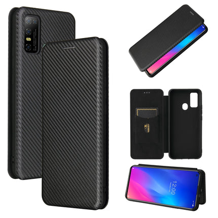 Carbon Fiber Texture Magnetic Horizontal Flip TPU + PC + PU Leather Case with Card Slot, For DOOGEE N30, For Fujitsu Arrows NX9 F-52A, For Motorola Moto G9 Power, For Oukitel WP5 / WP5 Pro, For LG K92 5G