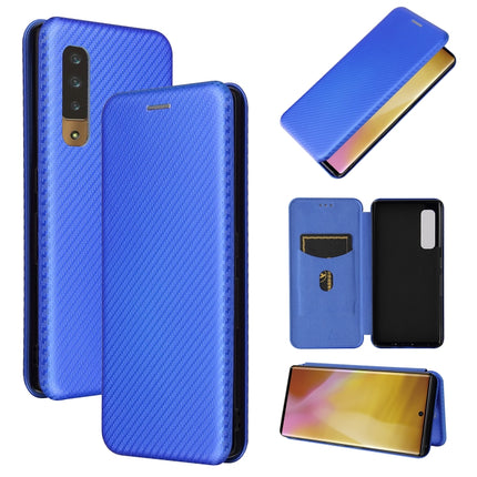 Carbon Fiber Texture Magnetic Horizontal Flip TPU + PC + PU Leather Case with Card Slot, For DOOGEE N30, For Fujitsu Arrows NX9 F-52A, For Motorola Moto G9 Power, For Oukitel WP5 / WP5 Pro, For LG K92 5G