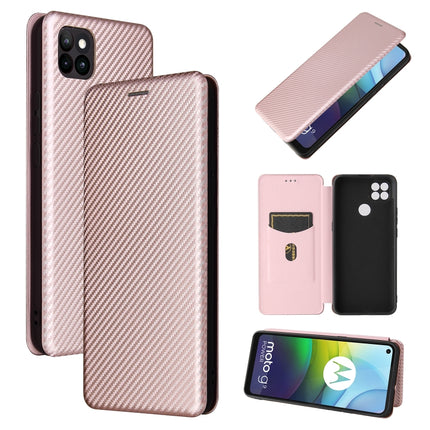 Carbon Fiber Texture Magnetic Horizontal Flip TPU + PC + PU Leather Case with Card Slot, For DOOGEE N30, For Fujitsu Arrows NX9 F-52A, For Motorola Moto G9 Power, For Oukitel WP5 / WP5 Pro, For LG K92 5G