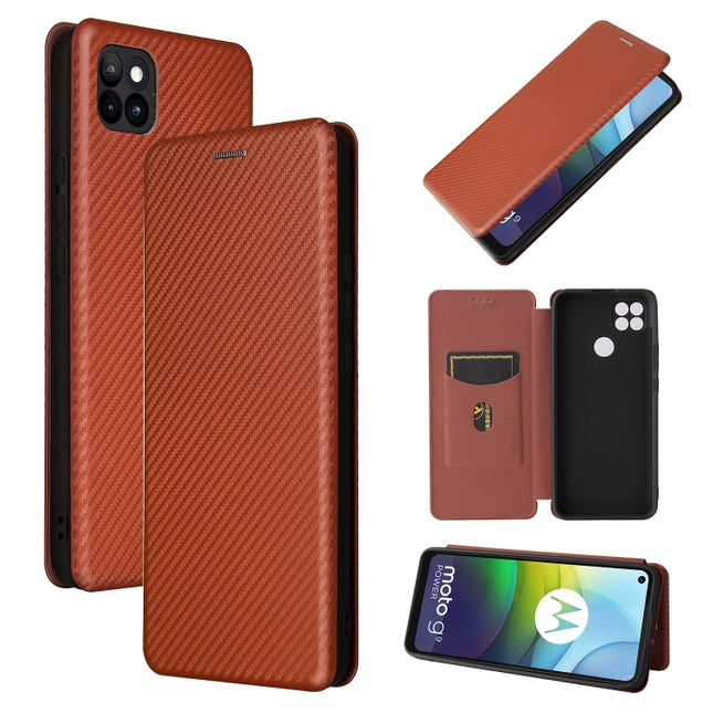 Carbon Fiber Texture Magnetic Horizontal Flip TPU + PC + PU Leather Case with Card Slot, For LG Wing 5G, For LG Wing 5G with Buckle, For OPPO A72 5G, For OPPO A15, For Motorola Moto  G9 Power