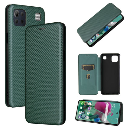 Carbon Fiber Texture Magnetic Horizontal Flip TPU + PC + PU Leather Case with Card Slot, For DOOGEE N30, For Fujitsu Arrows NX9 F-52A, For Motorola Moto G9 Power, For Oukitel WP5 / WP5 Pro, For LG K92 5G