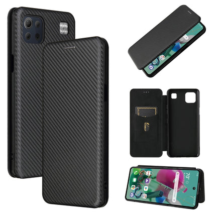 Carbon Fiber Texture Magnetic Horizontal Flip TPU + PC + PU Leather Case with Card Slot, For DOOGEE N30, For Fujitsu Arrows NX9 F-52A, For Motorola Moto G9 Power, For Oukitel WP5 / WP5 Pro, For LG K92 5G