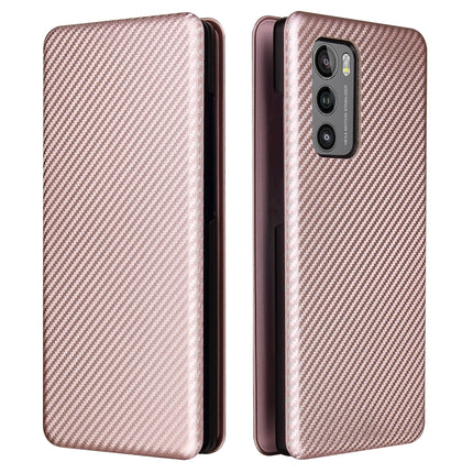 Carbon Fiber Texture Magnetic Horizontal Flip TPU + PC + PU Leather Case with Card Slot, For LG Wing 5G, For LG Wing 5G with Buckle, For OPPO A72 5G, For OPPO A15, For Motorola Moto  G9 Power