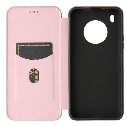 Carbon Fiber Texture Magnetic Horizontal Flip TPU + PC + PU Leather Case with Card Slot, For Huawei Y9a, For Huawei nova 8 SE, For Huawei Honor 10X Lite, For Samsung Galaxy A12 / M12