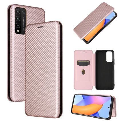 Carbon Fiber Texture Magnetic Horizontal Flip TPU + PC + PU Leather Case with Card Slot, For Huawei Y9a, For Huawei nova 8 SE, For Huawei Honor 10X Lite, For Samsung Galaxy A12 / M12
