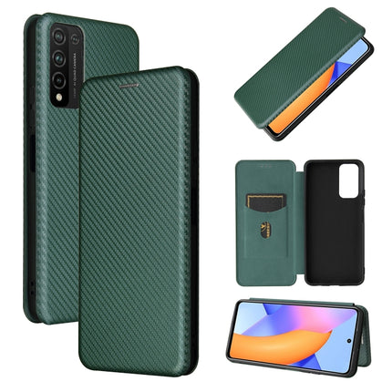 Carbon Fiber Texture Magnetic Horizontal Flip TPU + PC + PU Leather Case with Card Slot, For Huawei Y9a, For Huawei nova 8 SE, For Huawei Honor 10X Lite, For Samsung Galaxy A12 / M12