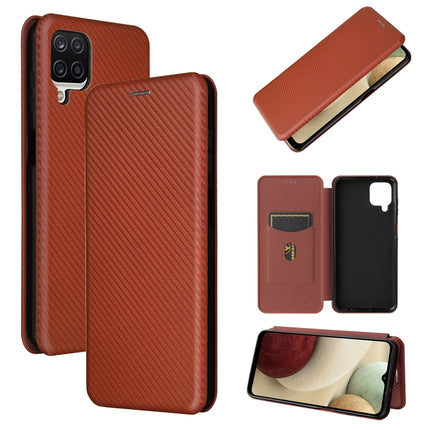 Carbon Fiber Texture Magnetic Horizontal Flip TPU + PC + PU Leather Case with Card Slot, For Huawei Y9a, For Huawei nova 8 SE, For Huawei Honor 10X Lite, For Samsung Galaxy A12 / M12