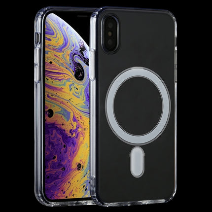 Magsafe-Hülle, einfacher Magnetring, All-inclusive, stoßfeste Hülle aus klarem Kristallacryl-PC + TPU, für iPhone X/XS, für iPhone XR, für iPhone XS Max