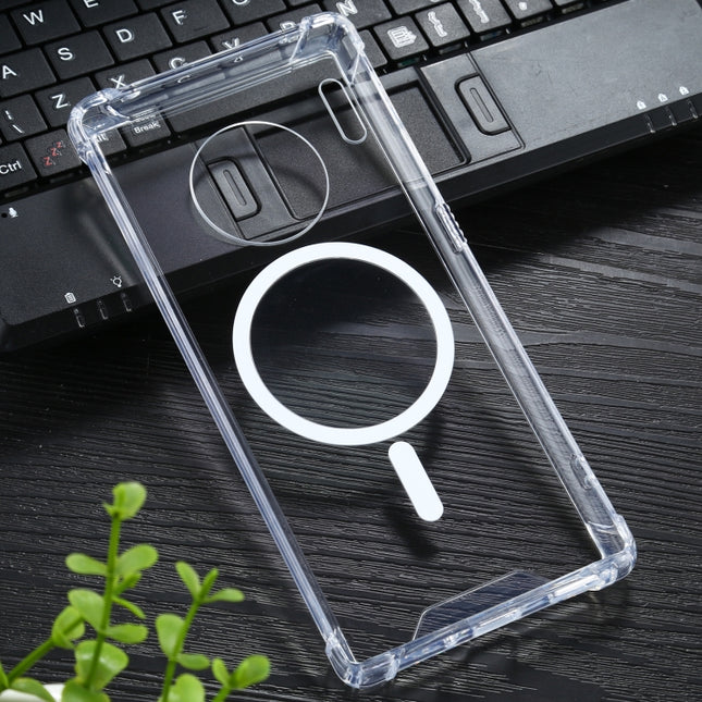 Magsafe Case Clear Four-corner Airbag Shockproof PC + TPU Case with Magnetic, For Huawei Mate 30, For Huawei Mate 30 Pro, For Huawei Mate 40, For Huawei Mate 40 Pro, For Huawei P30, For Huawei P30 Pro, For Huawei P40, For Huawei P40 Pro