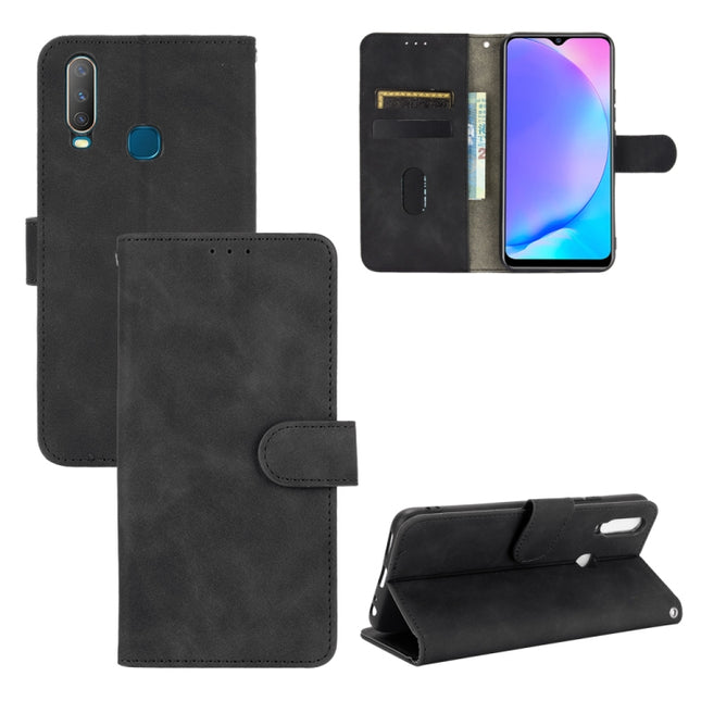 Solid Color Skin Feel Magnetic Buckle Horizontal Flip Calf Texture PU Leather Case with Holder & Card Slots & Wallet, For vivo Y17 / Y15 / Y12, For DOOGEE N30, For Fujitsu Arrows NX9 F-52A, For Motorola Moto G 5G