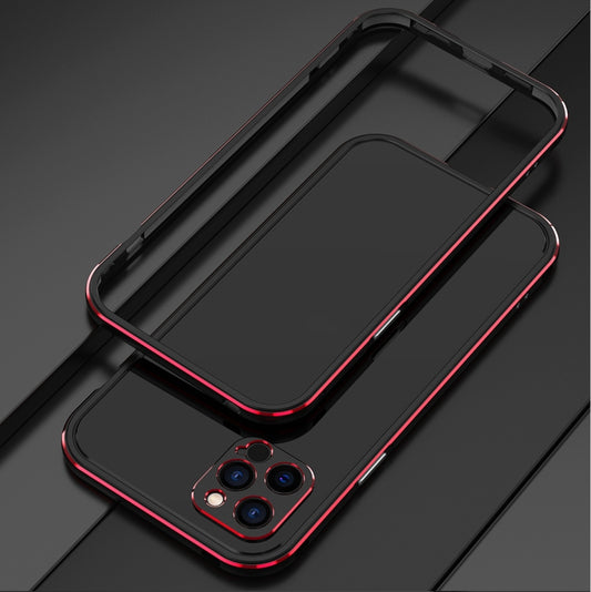 Protector de lente de la serie Aurora + funda protectora con marco de metal para iPhone 12 Pro