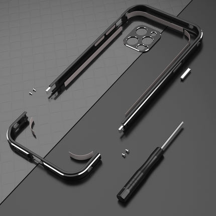 Aurora Series Objektivschutz + Schutzhülle mit Metallrahmen, für iPhone 12 Pro