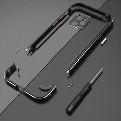 Aurora Series Lens Protector + Metal Frame Protective Case, For iPhone 12 Pro