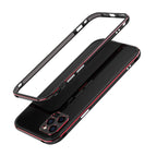 Für iPhone 12 Pro / Schwarz Rot