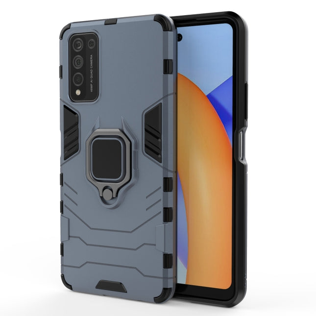 PC + TPU Shockproof Protective Case with Magnetic Ring Holder, For Huawei Honor 10X Lite