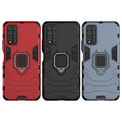 PC + TPU Shockproof Protective Case with Magnetic Ring Holder, For Huawei Honor 10X Lite