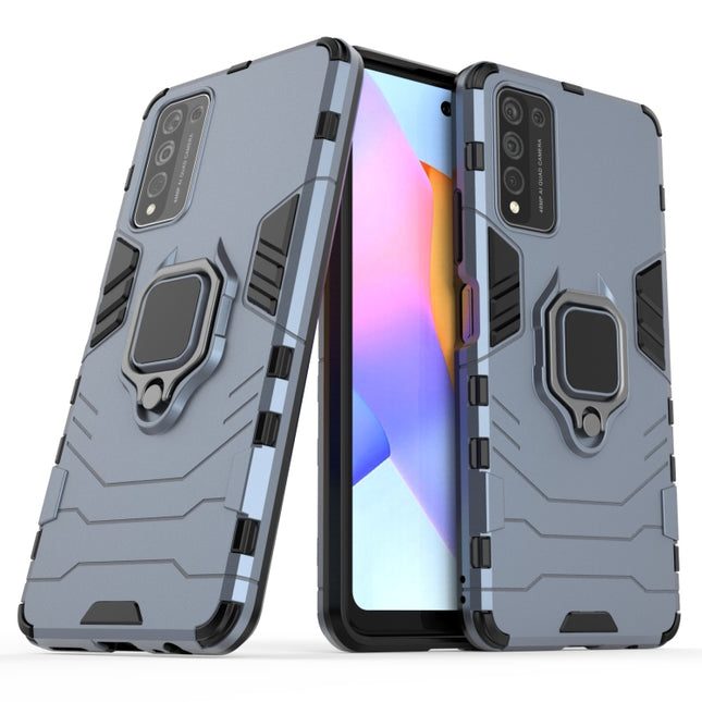 PC + TPU Shockproof Protective Case with Magnetic Ring Holder, For Huawei Honor 10X Lite