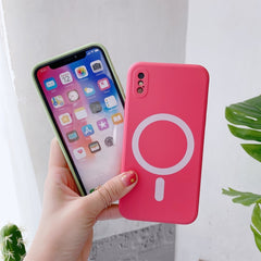 Liquid Silicone Full Coverage Shockproof Magsafe Case, For iPhone X / XS, For iPhone XR, For iPhone XS Max