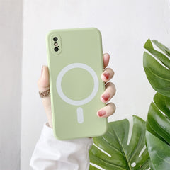 Liquid Silicone Full Coverage Shockproof Magsafe Case, For iPhone X / XS, For iPhone XR, For iPhone XS Max