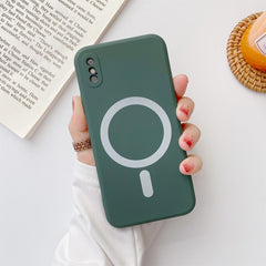 Liquid Silicone Full Coverage Shockproof Magsafe Case, For iPhone X / XS, For iPhone XR, For iPhone XS Max