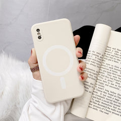 Liquid Silicone Full Coverage Shockproof Magsafe Case, For iPhone X / XS, For iPhone XR, For iPhone XS Max