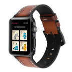 For Apple Watch Series 7 41mm / 6 & SE & 5 & 4 40mm / 3 & 2 & 1 38mm / Dark Brown