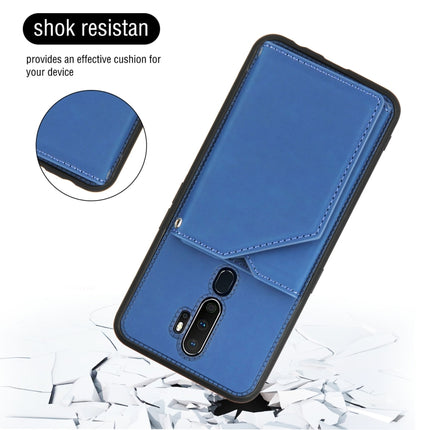 Skin Feel PU + TPU + PC Back Cover Shockproof Case with Card Slots & Holder & Photo Frame, For OPPO A9 2020, For OPPO A52 & A72 & A92, For OPPO A53, For OPPO F17, For OPPO F17 Pro & A93