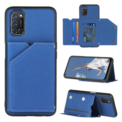 Skin Feel PU + TPU + PC Back Cover Shockproof Case with Card Slots & Holder & Photo Frame, For OPPO A9 2020, For OPPO A52 & A72 & A92, For OPPO A53, For OPPO F17, For OPPO F17 Pro & A93
