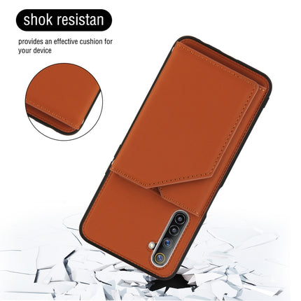 Skin Feel PU + TPU + PC Back Cover Shockproof Case with Card Slots & Holder & Photo Frame, For OPPO Realme 6, For OPPO Realme C3, For vivo Y17 & Y15 & Y12