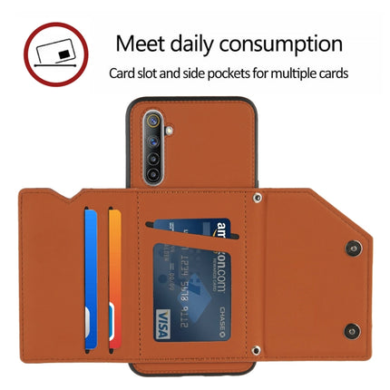 Skin Feel PU + TPU + PC Back Cover Shockproof Case with Card Slots & Holder & Photo Frame, For OPPO Realme 6, For OPPO Realme C3, For vivo Y17 & Y15 & Y12