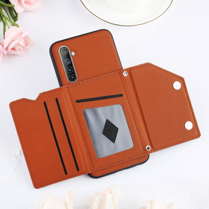 Skin Feel PU + TPU + PC Back Cover Shockproof Case with Card Slots & Holder & Photo Frame, For OPPO Realme 6, For OPPO Realme C3, For vivo Y17 & Y15 & Y12